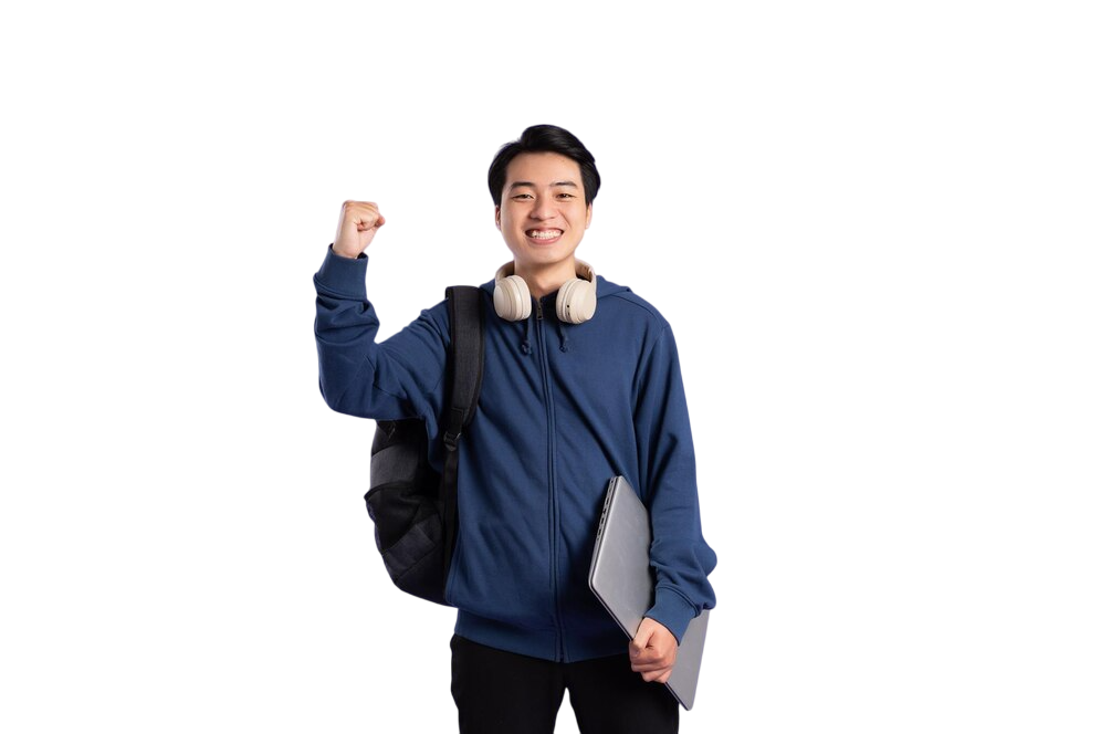 Enthusiastic international student ready for global education